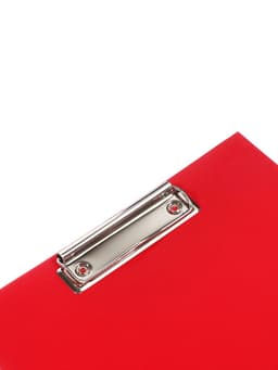 Планшет с зажимом А4, 2 мм, Calligrata прочный, картон/бумвинил, красный (клипборд)