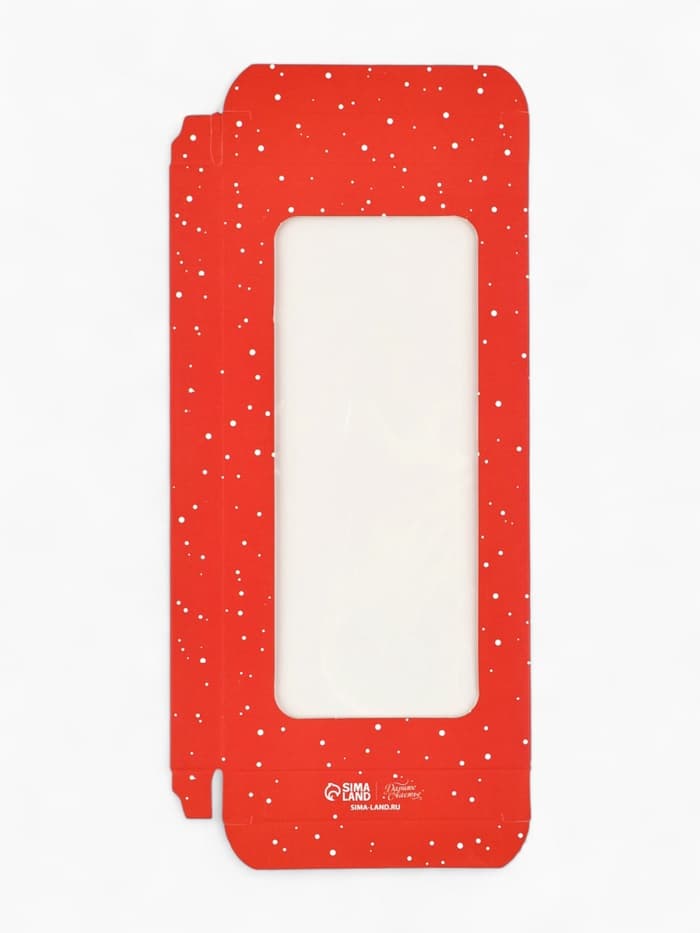 Коробка для шоколада «С Новым годом», с окном, 17×8.5×1.5 см