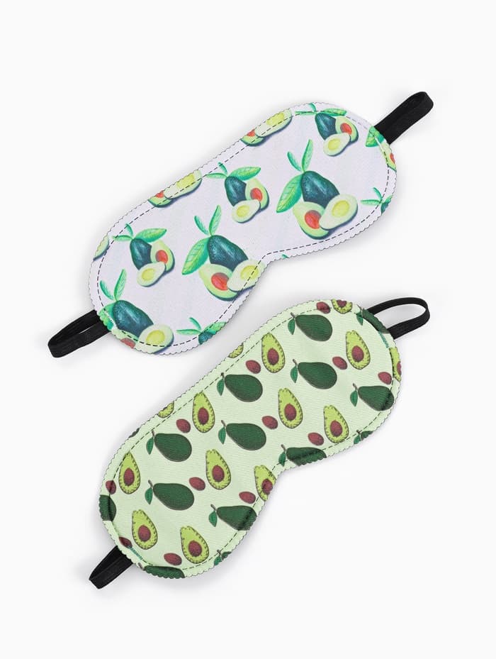 Маска для сна «Авокадо», 19.5×8.5 см, резинка одинарная, рисунок МИКС