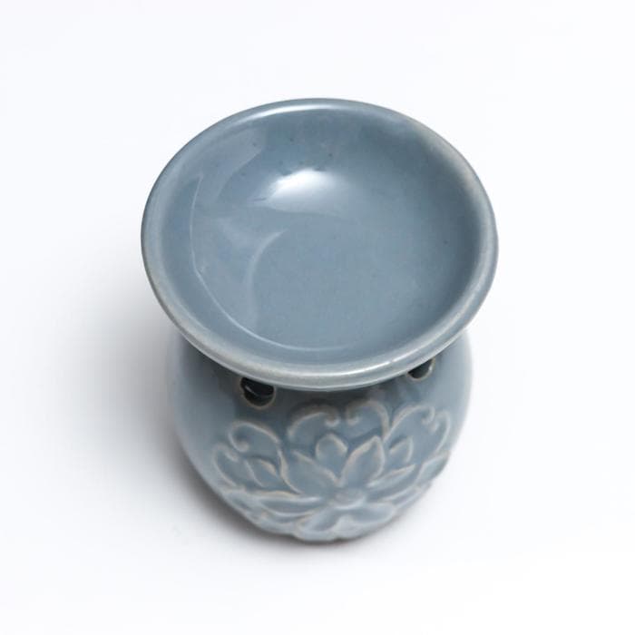 Аромалампа для эфирных масел «Цветок и завитки», керамика, 7.5×7×7 см, МИКС