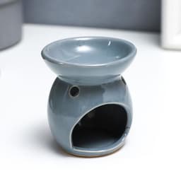 Аромалампа для эфирных масел «Цветок и завитки», керамика, 7.5×7×7 см, МИКС