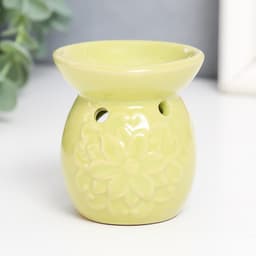 Аромалампа для эфирных масел «Цветок и завитки», керамика, 7.5×7×7 см, МИКС