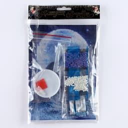 Алмазная мозаика с полным заполнением на холсте «Волк», 15×21 см