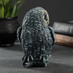 Фигурка гипс «Сова на пеньке», серо-голубой, 10×9×14.5 см, МИКС