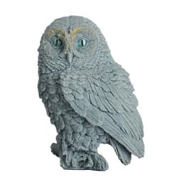 Фигурка гипс «Сова на пеньке», серо-голубой, 10×9×14.5 см, МИКС