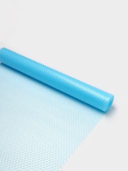 Коврик противоскользящий Доляна «Круги», 30×150 см, прозрачный, голубой