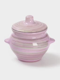 Горшочек для запекания Борисовская керамика «Лаванда», 500 мл, 10×10.5 см, сиреневый