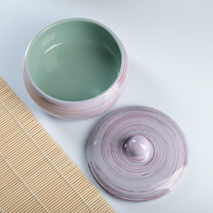 Набор для холодца Борисовская керамика «Лаванда», 900 мл, 16.5×23 см, сиреневый