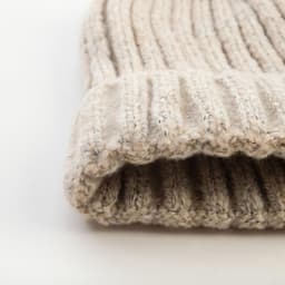 Шапка в рубчик женская с отворотом MINAKU, размер 54-56, бежевая