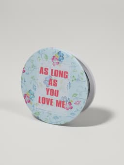 Зеркало складное «Надписи», d=7.5 см, рисунок МИКС