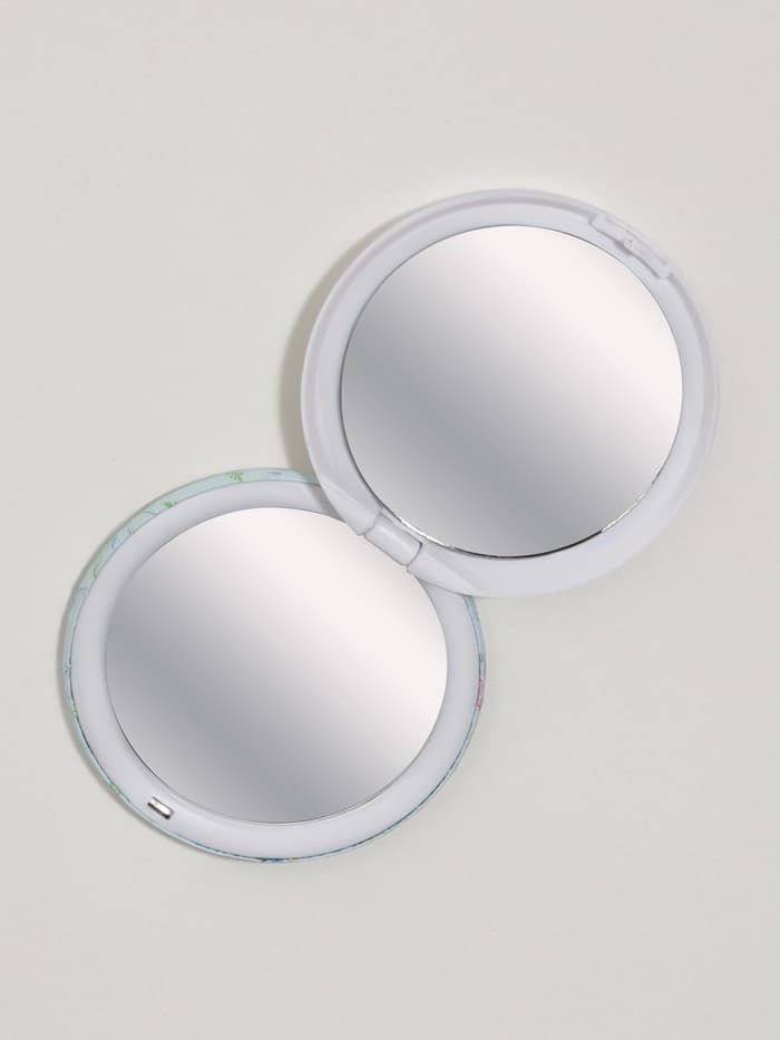 Зеркало складное «Надписи», d=7.5 см, рисунок МИКС