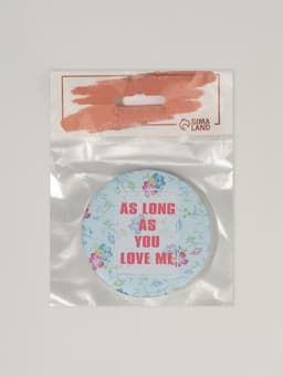 Зеркало складное «Надписи», d=7.5 см, рисунок МИКС