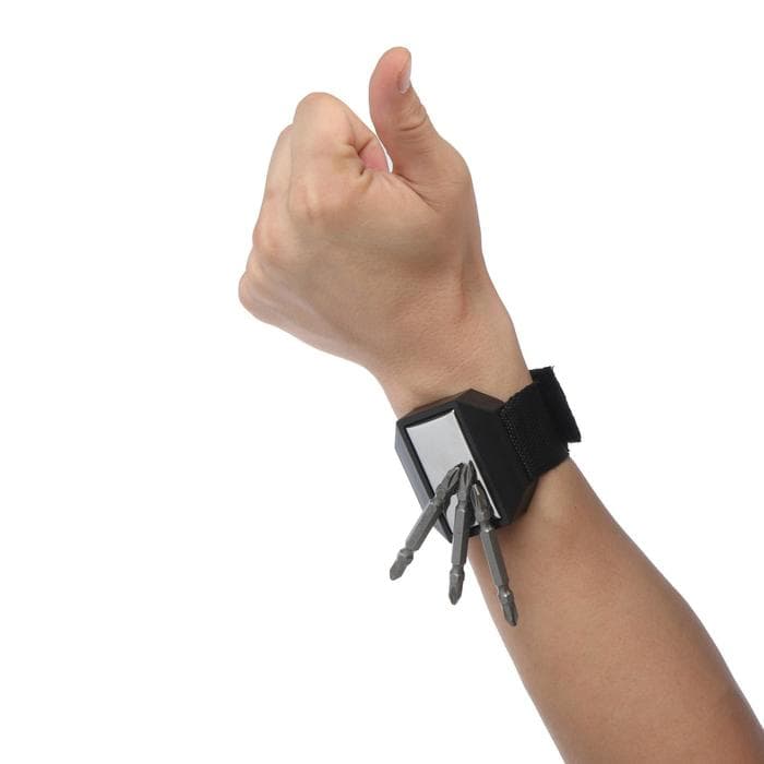 Магнитный браслет ТУНДРА, застежка на липучке, 50×25 мм