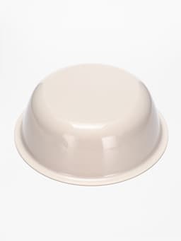 Миска двойная для животных «Мур-мяу», 300 мл, на подставке, пластик, бежевая