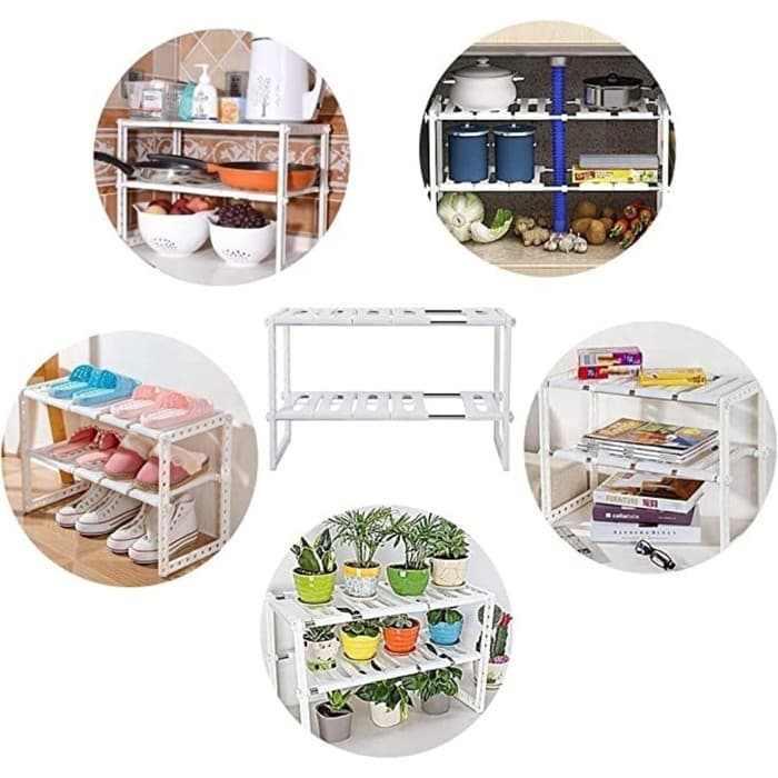 Полка под раковину раздвижная, 26×50(70)×38 см, белая