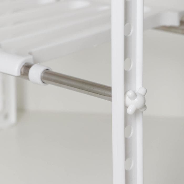 Полка под раковину раздвижная, 26×50(70)×38 см, белая