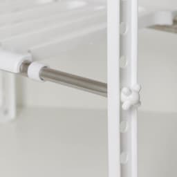 Полка под раковину раздвижная, 26×50(70)×38 см, белая