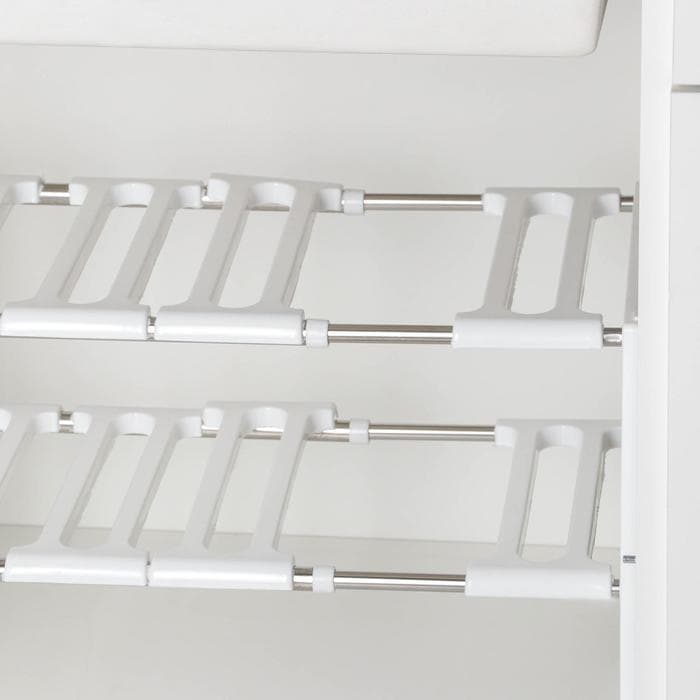 Полка под раковину раздвижная, 26×50(70)×38 см, белая