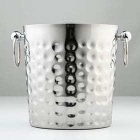 Ведро для льда «Чеканный», 5.2 л, 25×20×20.5 см, нержавеющая 201 сталь