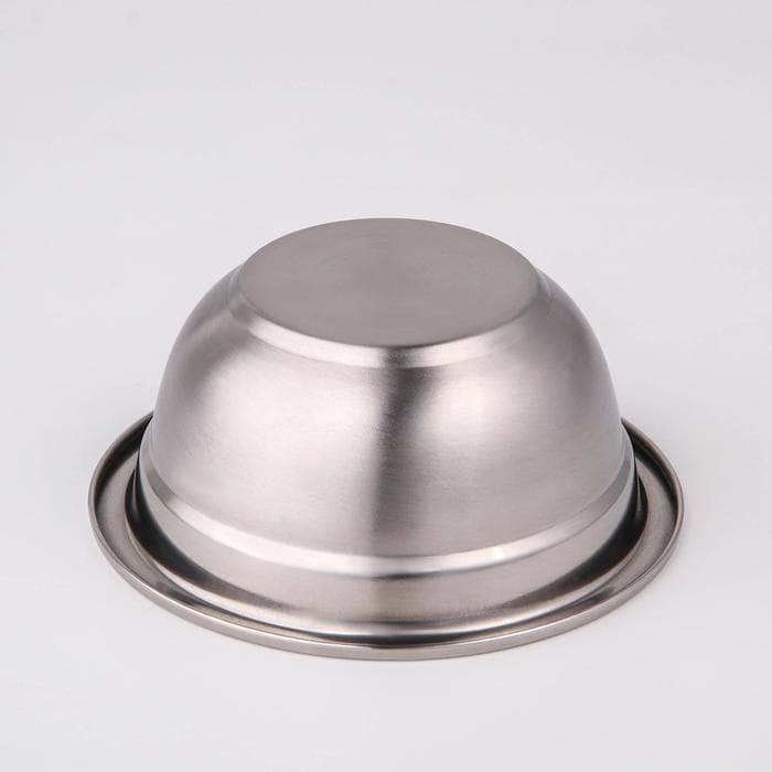 Миска, 500 мл, 14×6 см, 201 марка стали, толщина 0.8 мм, внутренний диаметр 12 см, нержавеющая сталь