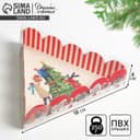 Коробка для кондитерских изделий новогодняя с пластиковой крышкой Friends, 18×18×4 см