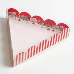 Коробка для кондитерских изделий новогодняя с пластиковой крышкой Friends, 18×18×4 см