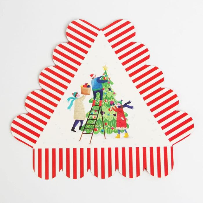 Коробка для кондитерских изделий новогодняя с пластиковой крышкой Friends, 18×18×4 см