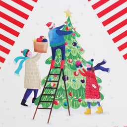 Коробка для кондитерских изделий новогодняя с пластиковой крышкой Friends, 18×18×4 см