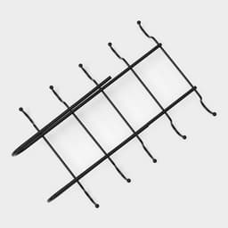 Держатель для кружек подвесной Доляна, на 10 предметов, 27.8×18.5×7.5 см, чёрный