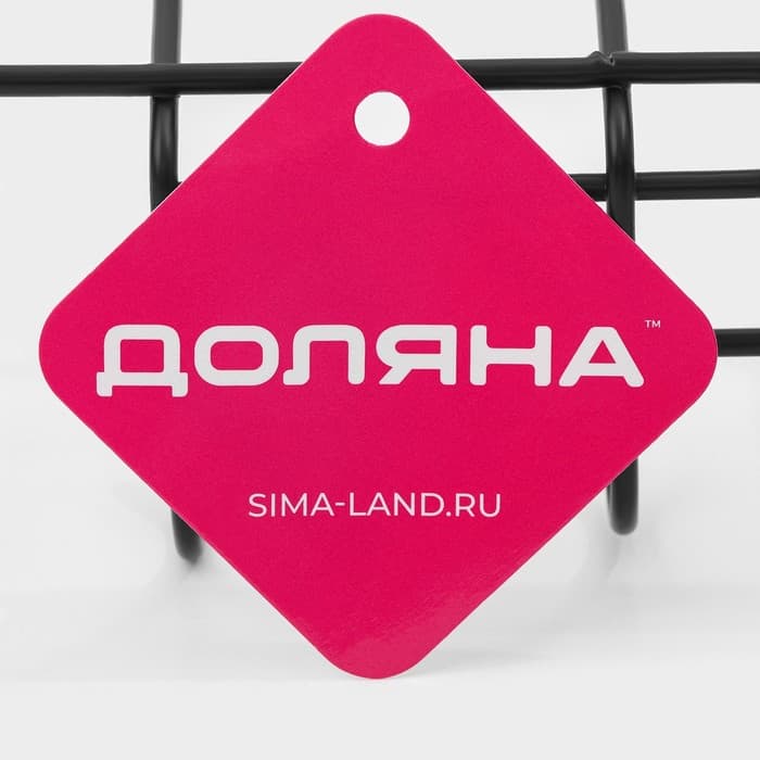 Держатель для кухонных принадлежностей подвесной Доляна, 28.5×25.5×16 см, чёрный