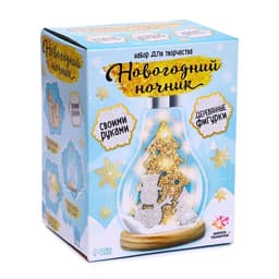 Набор для творчества «Новогодний ночник. Снеговик», деревянные вставки