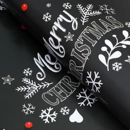 Бумага упаковочная новогодняя глянцевая «Первый снег», 70×100 см, 1 лист