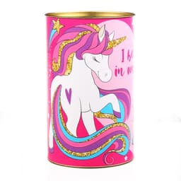Копилка металлическая, 20.5 см × 12 см × 12 см, XXL «На приключения, развлечения и вкусняшки», Минни и Единорог