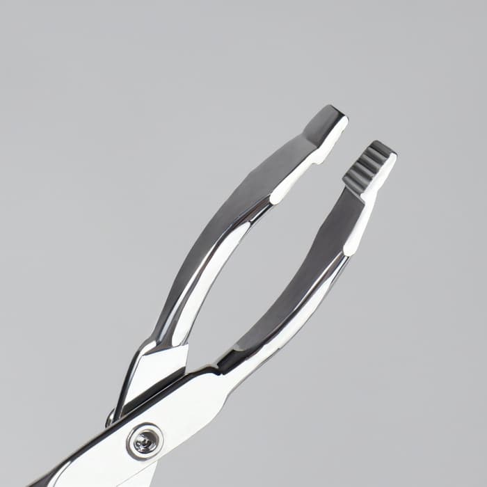Пинцет в форме ножниц, изогнутый, 8 см
