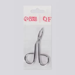 Пинцет в форме ножниц, изогнутый, 8 см
