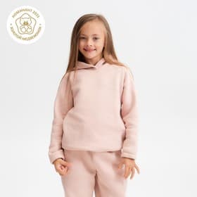 Худи для девочки MINAKU: Basic Line KIDS, цвет пудровый, рост 104 см