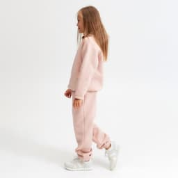 Худи для девочки MINAKU: Basic Line KIDS, цвет пудровый, рост 104 см