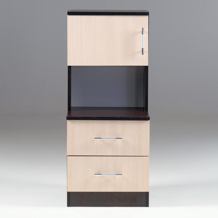 Тумба прикроватная «Аура», 950×400×415 мм, цвет венге/дуб молочный