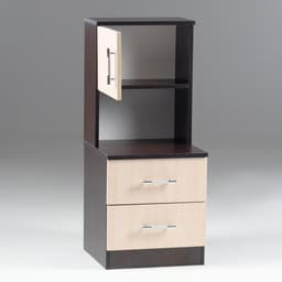 Тумба прикроватная «Аура», 950×400×415 мм, цвет венге/дуб молочный