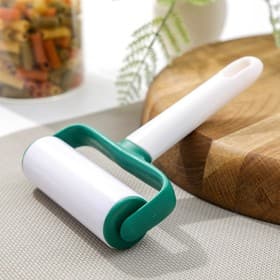 Валик для раскатки теста KONFINETTA, 16×11.4×3.5 см, пластик, белый