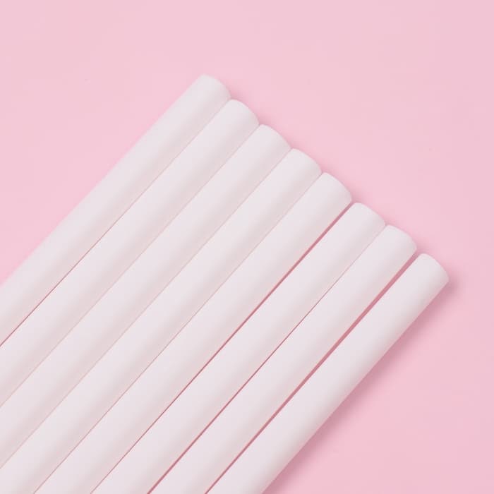 Палочки - дюбели для кондитерских изделий Доляна, d=0.7 см, 30 см, набор 8 шт., пластик, белые