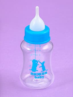 Набор для вскармливания животных «Пижон», бутылочка 150 мл, 2 соски и ёршик