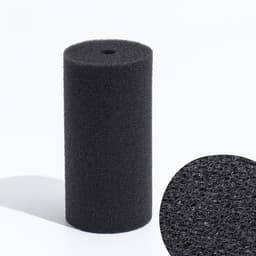 Губка круглая № 4, мелкопористая, 8×8×16 см, серая