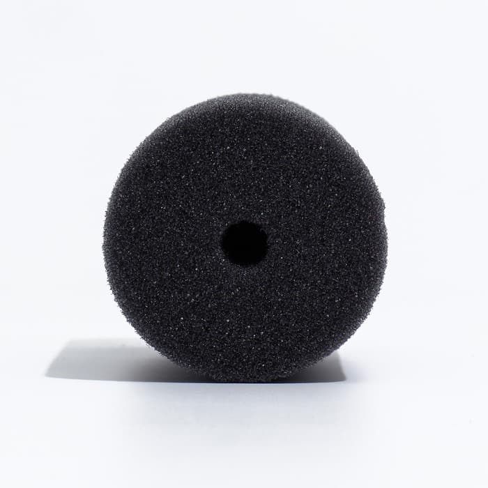 Губка круглая № 4, мелкопористая, 8×8×16 см, серая