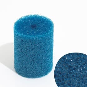 Губка круглая № 3, крупнопористая, 8×8×10 см, синяя