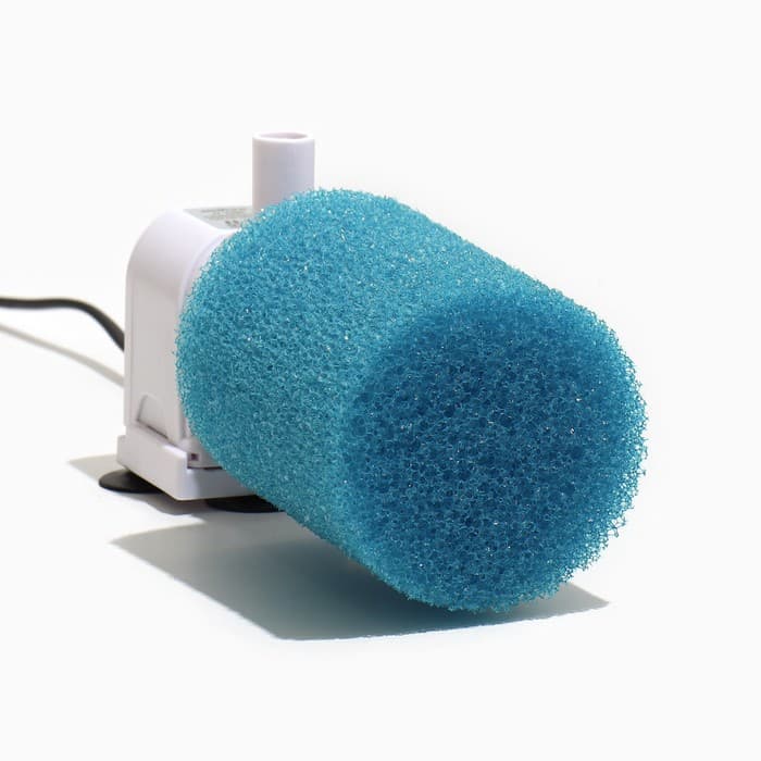 Губка круглая № 3, крупнопористая, 8×8×10 см, синяя