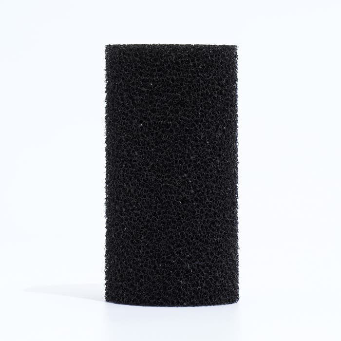 Губка круглая № 2, среднепористая 30 PPI, 6×6×12 см, черная