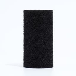 Губка круглая № 2, среднепористая 30 PPI, 6×6×12 см, черная