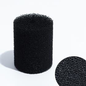 Губка круглая № 3, среднепористая 30 PPI, 8×8×10 см, черная