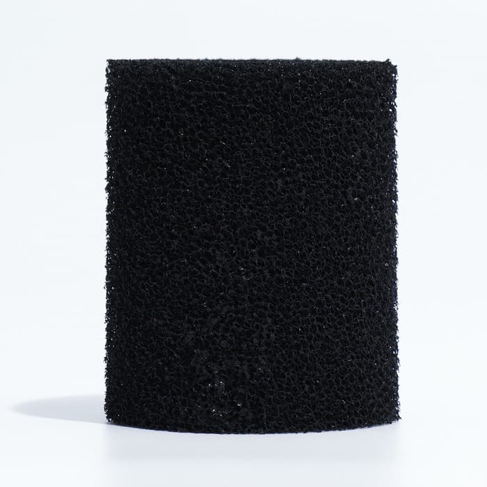 Губка круглая № 3, среднепористая 30 PPI, 8×8×10 см, черная